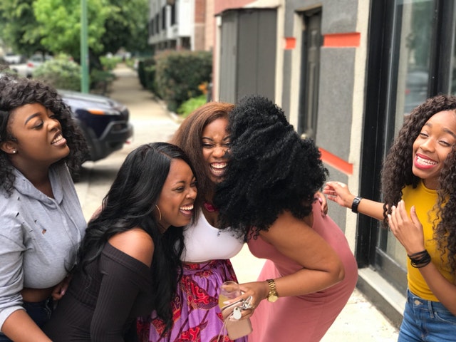 Laughing helps to reduce stress